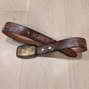 Brown Leather Ford Trucks Belt